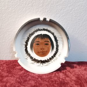 Vintage Sascha B Brastoff  Porcelain Ashtray